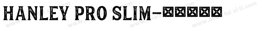 Hanley Pro Slim字体转换